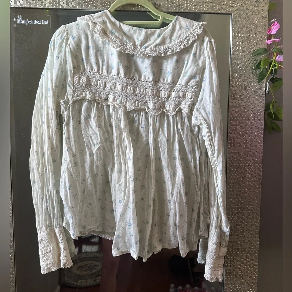 Free People Emmeline Button-Down Blouse